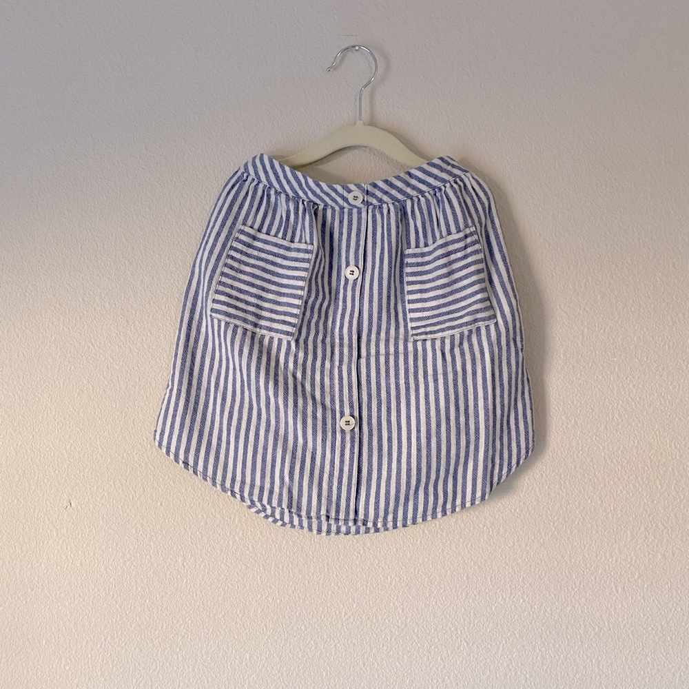 Blue Striped Skirt for girls, Size 5(120)